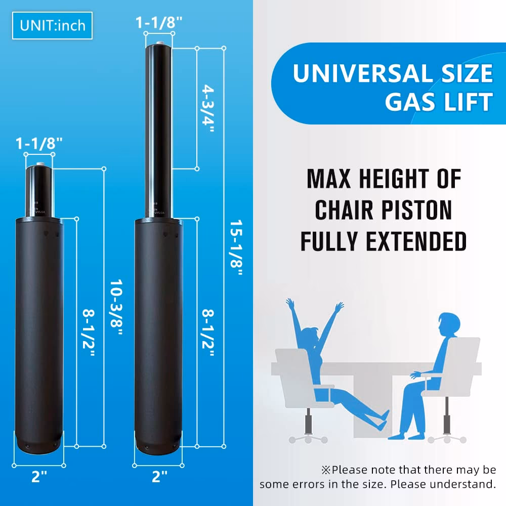 ¿Qué tamaño de cilindro de gas necesito para mi silla?