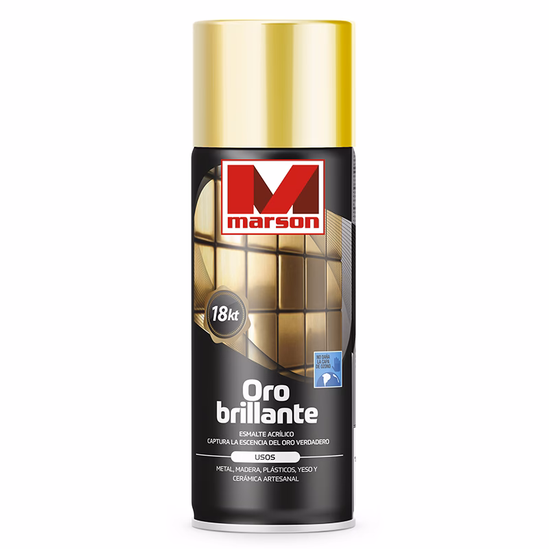 ¿Qué tipo de pintura en aerosol se adhiere al metal?