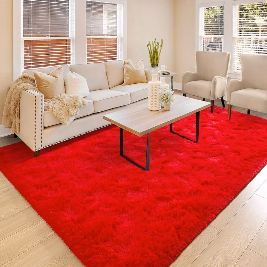 ¿Es buena la alfombra roja para una sala de estar?