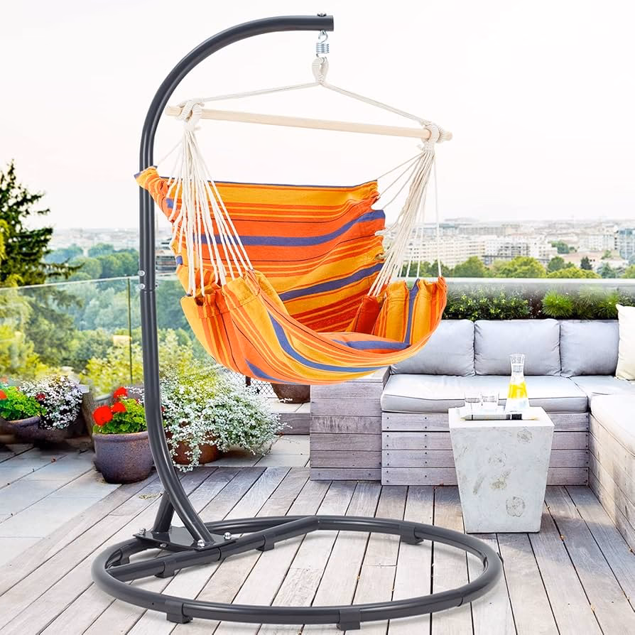 ¿Cuál es la mejor manera de colgar una silla hamaca?