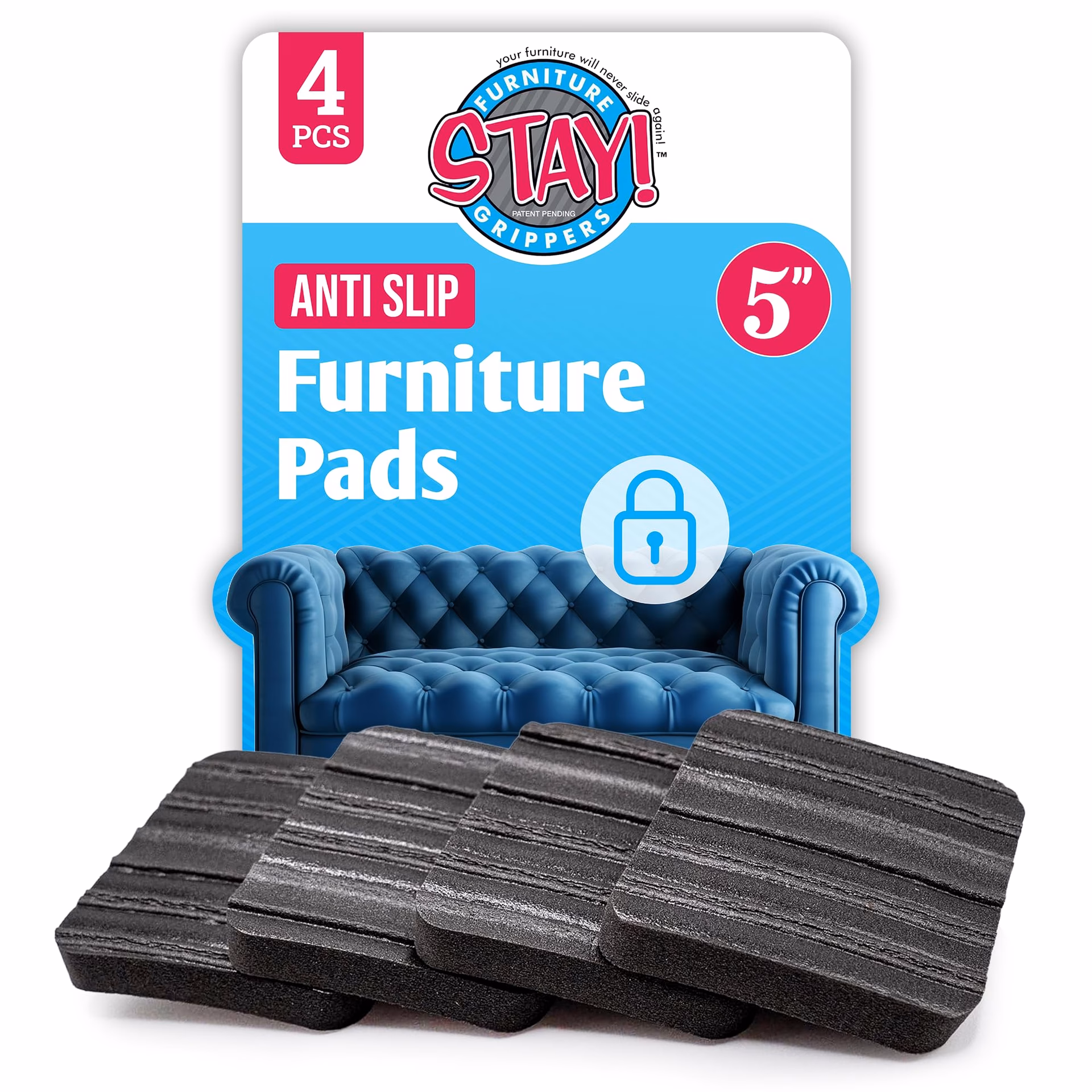 What are the pads that stop furniture sliding?