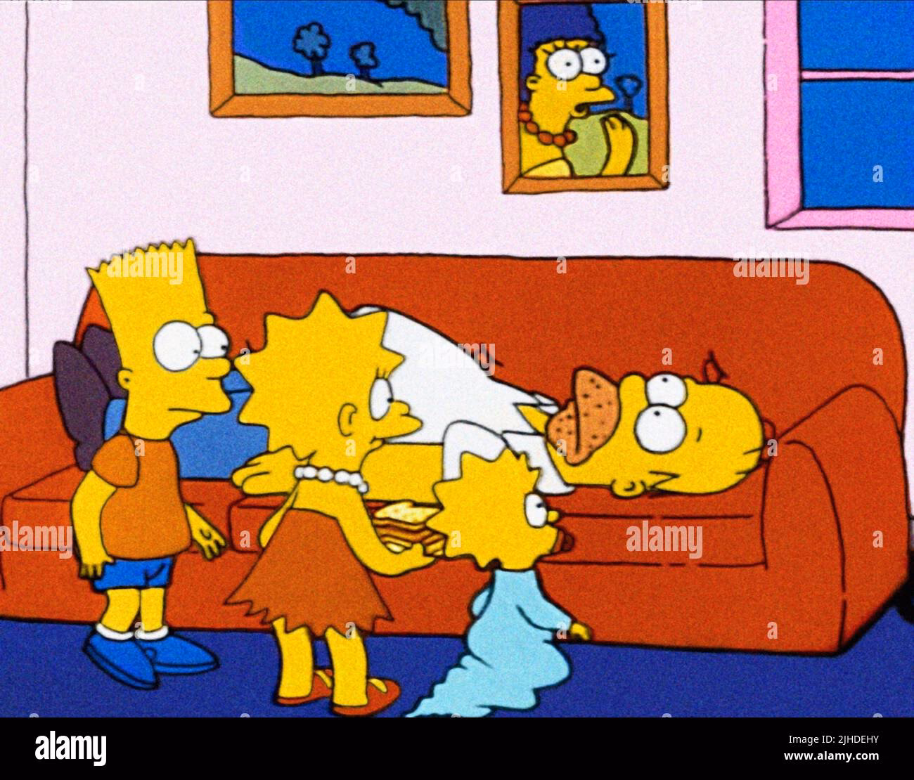 What is the age gap between Bart and Lisa?