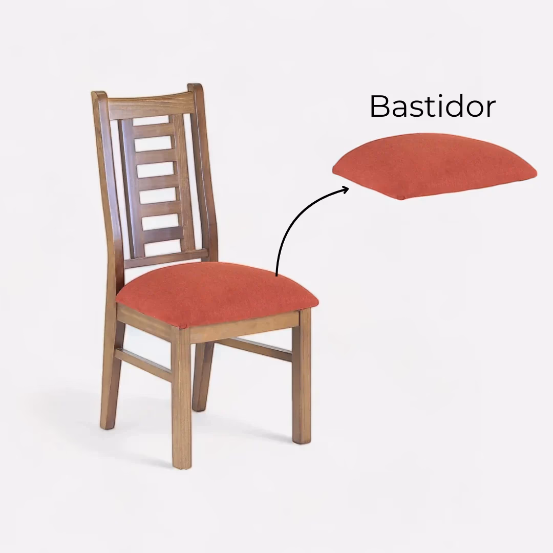 ¿Cómo es el bastidor de madera?