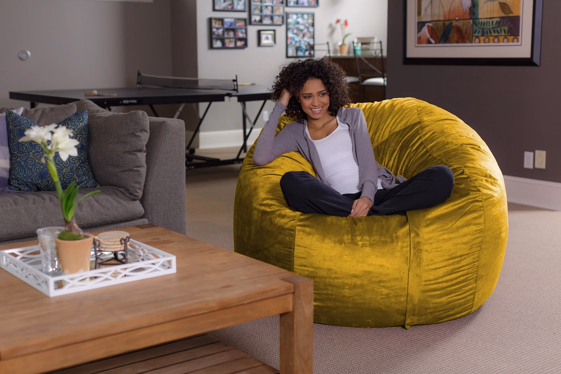 Is sitting on a bean bag healthy?