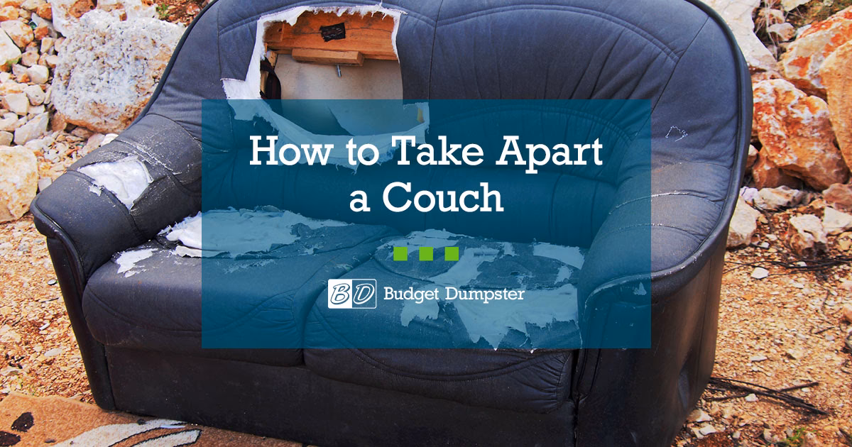 How to break down an old sofa?