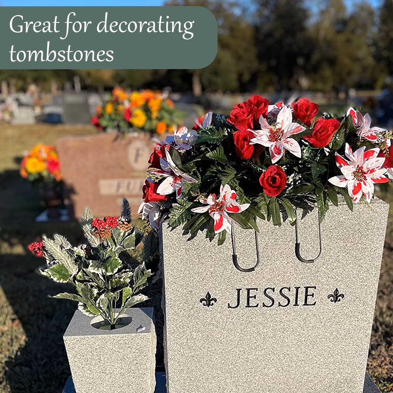 ¿Cómo se llaman los lugares del cementerio?