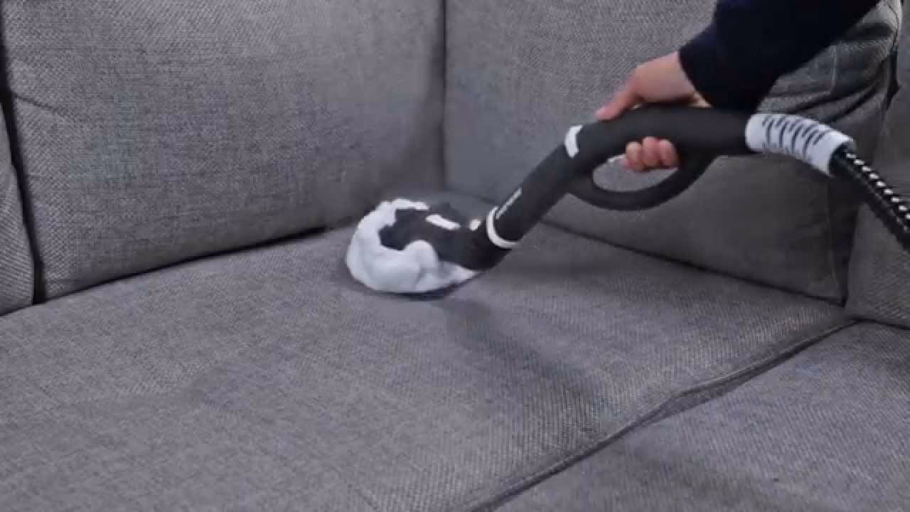 Where does the dirt go when you steam clean a couch?