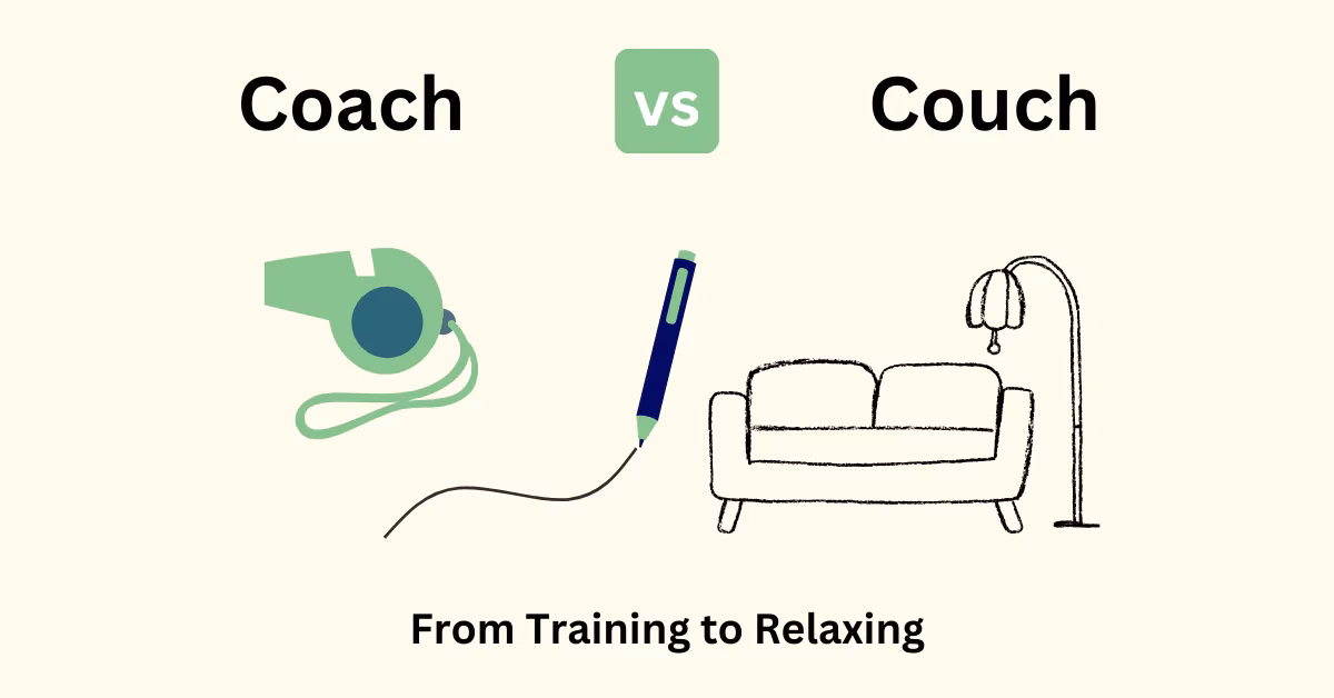 What are the two meanings of coach?