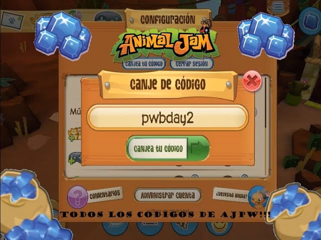 ¿Dónde ingresar el código de animal jam?