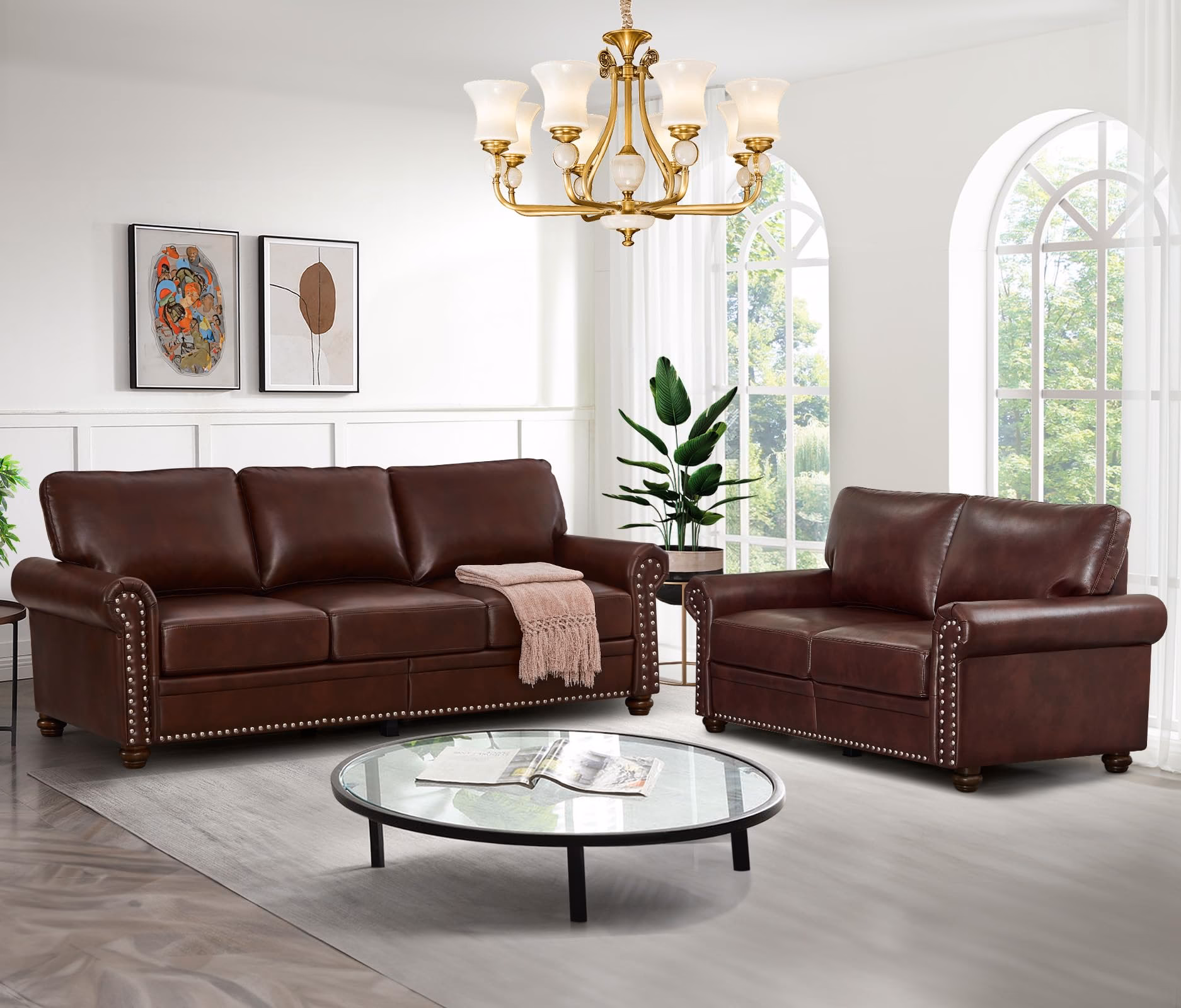 Does coffee stain a leather sofa?