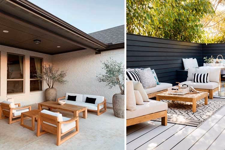 ¿Qué muebles poner en un patio?