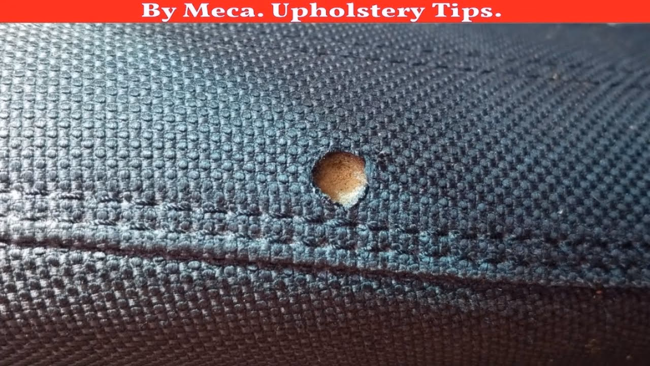 ¿Cómo puedo reparar la tela quemada?