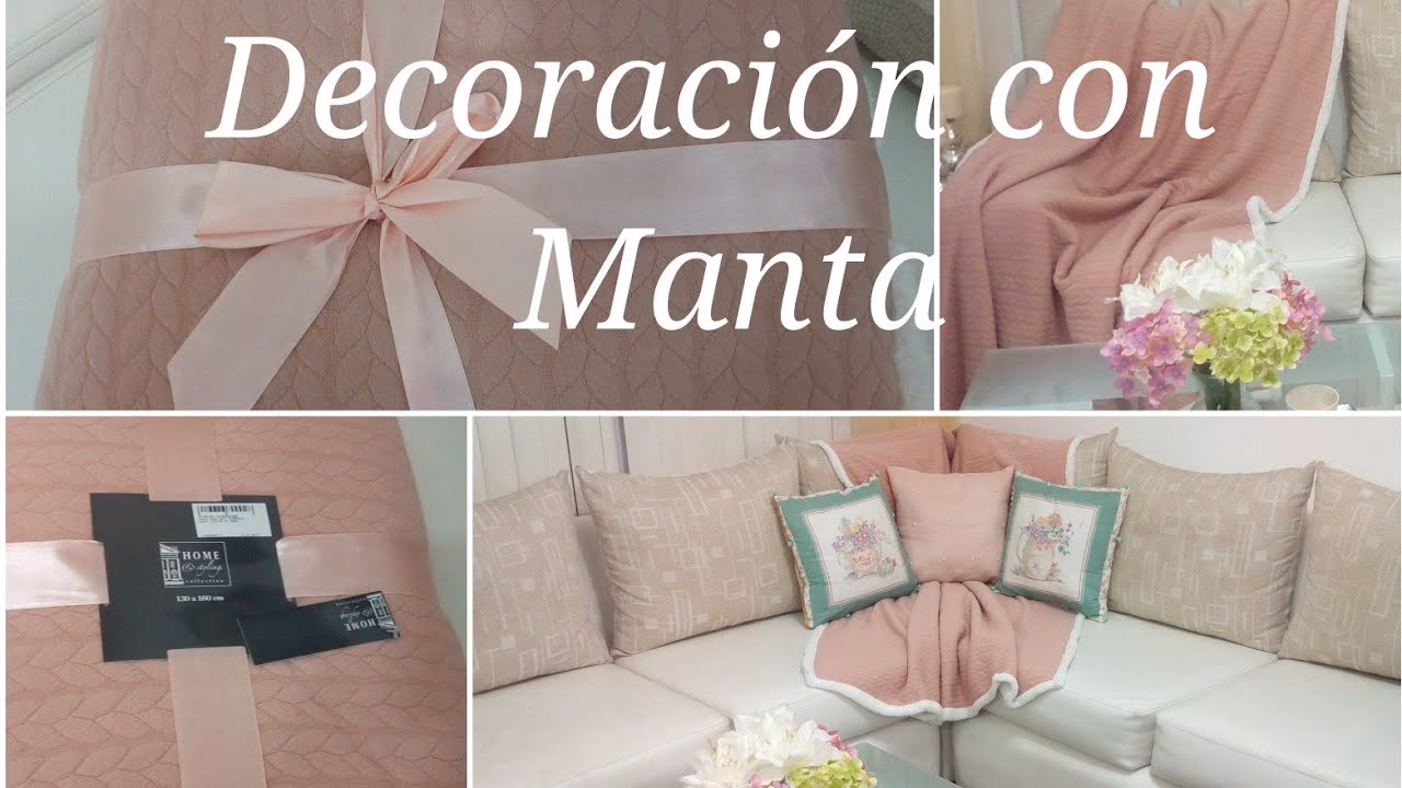 ¿Cómo colocar una manta en un sofá?