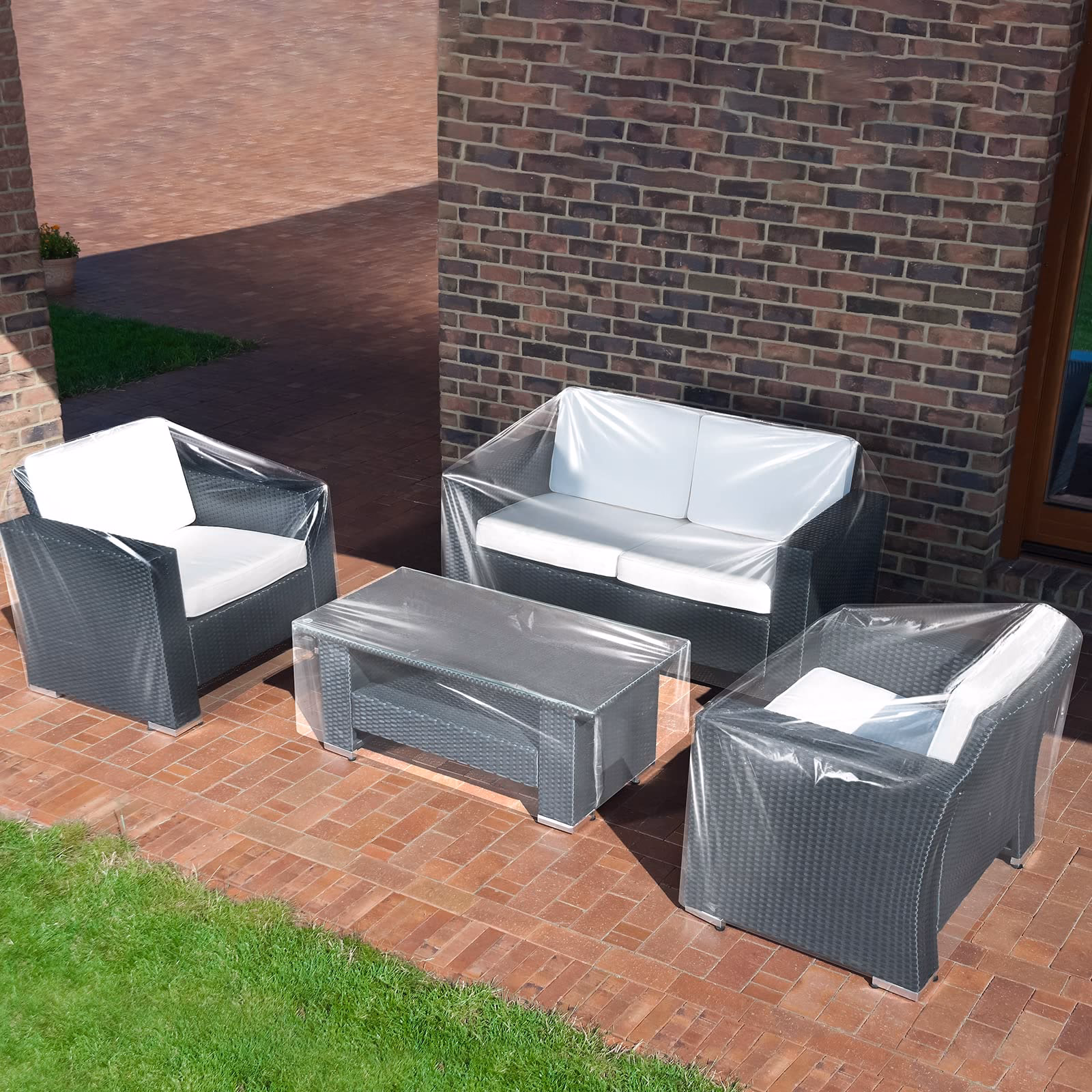 ¿Cuál es la mejor manera de cubrir los muebles de patio en invierno?