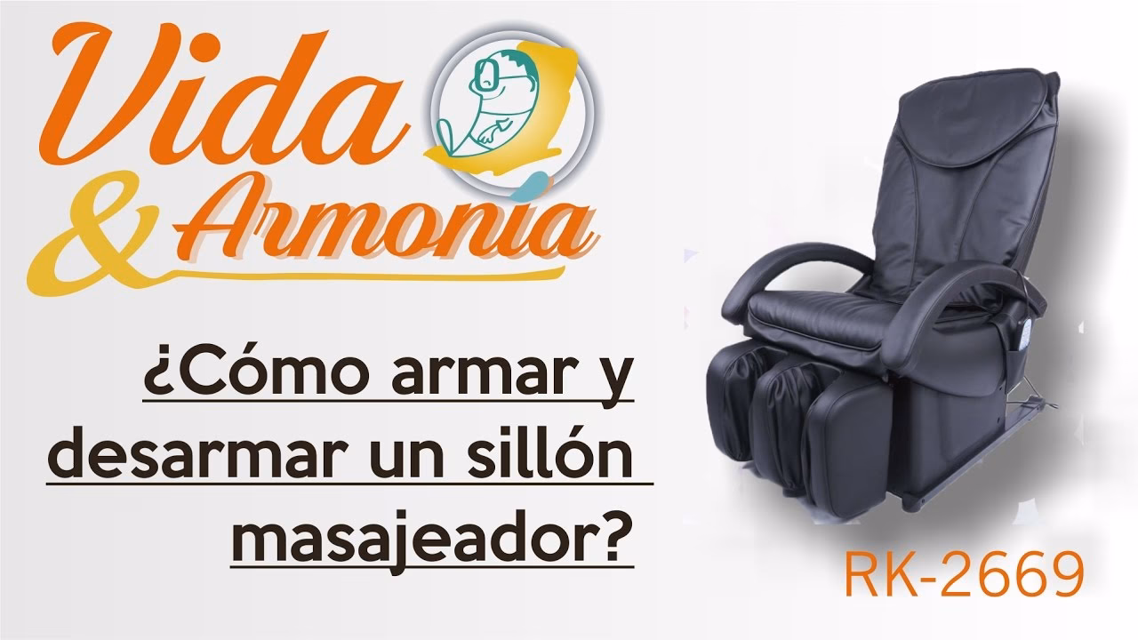 ¿Cómo desmontar un sillón de masaje Kahuna?