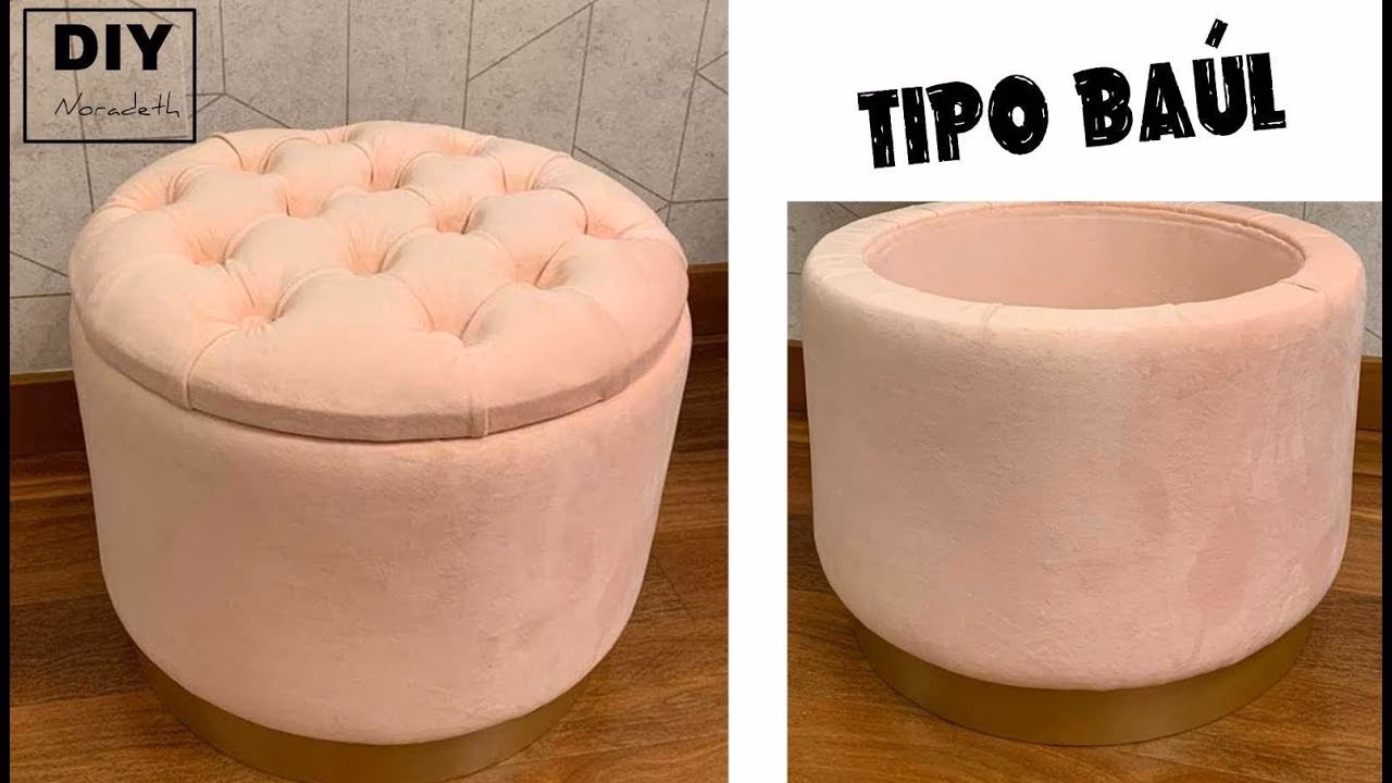 ¿Cómo medir un puf redondo?