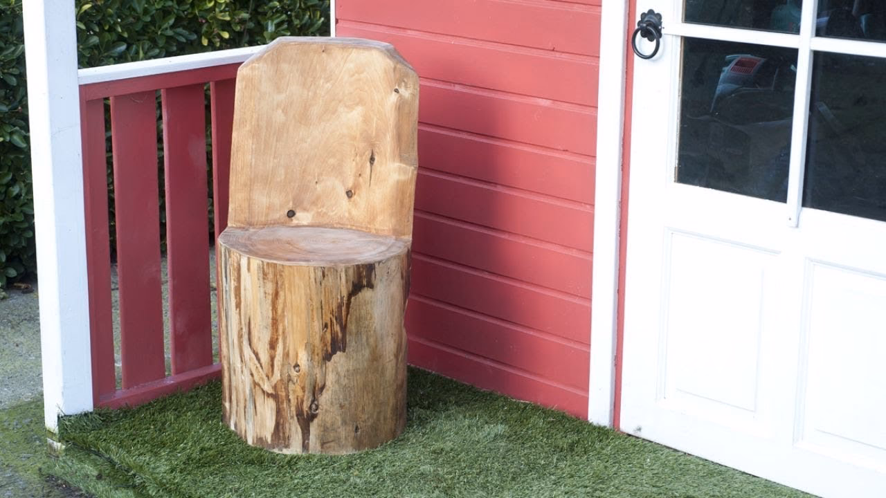 ¿Cómo obtener la receta de la silla de troncos?