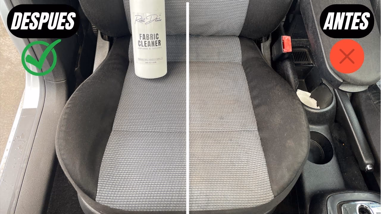 ¿Qué es bueno para limpiar los asientos del carro de tela?