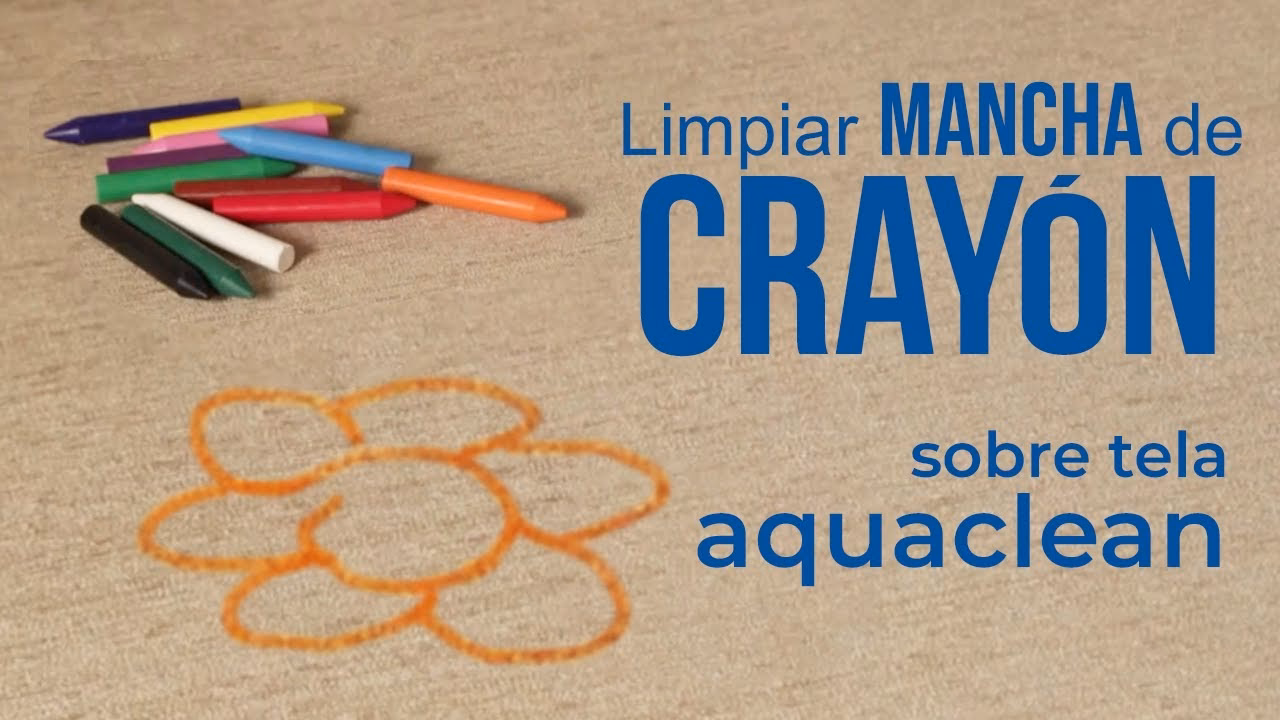 ¿Cómo sacar el crayón de los asientos de tela?