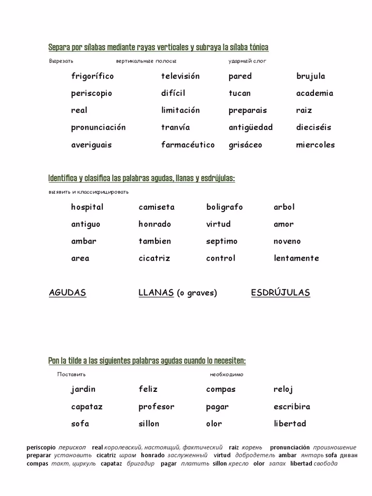 ¿Cómo se separa en sílabas la palabra