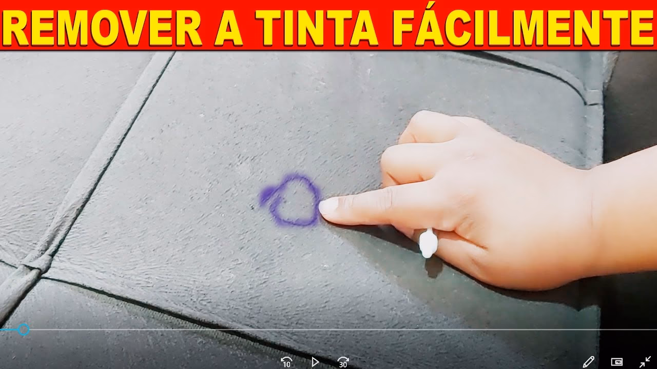 Como tirar tinta de caneta do sofá impermeabilizado?