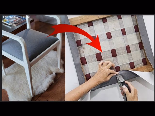 ¿Cómo añadir un asiento tapizado a una silla?