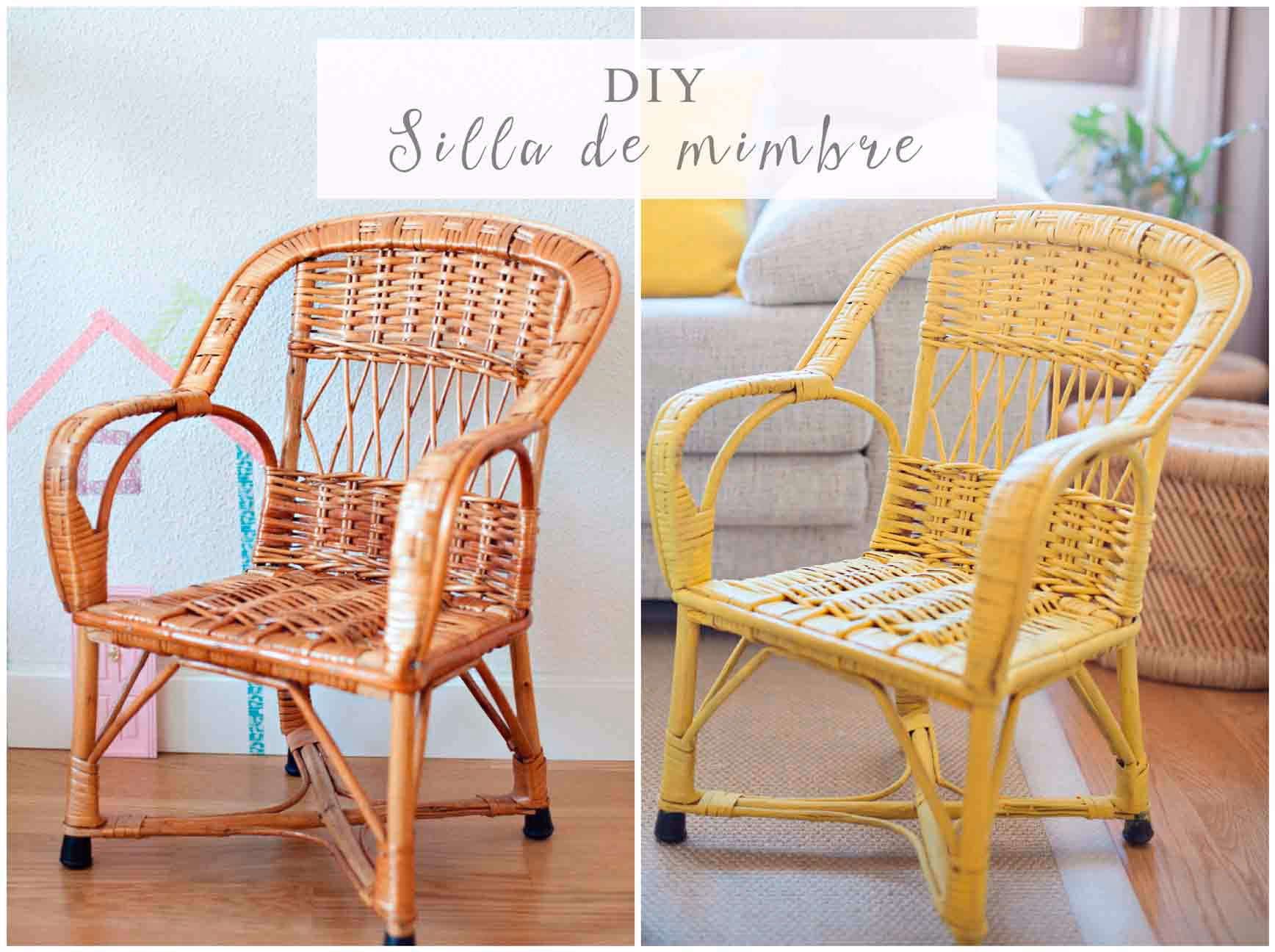 ¿Puedes pintar una silla de mimbre con pintura de tiza?