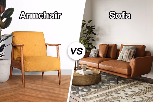 ¿Cuál es la diferencia entre un sofá y un sillón?