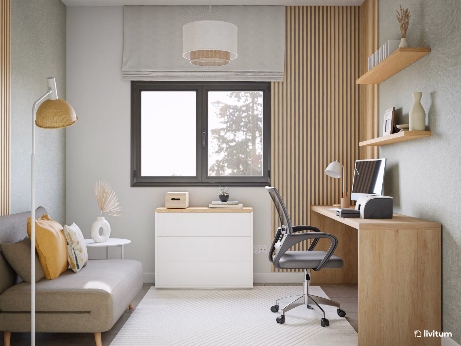 ¿Qué habitación es mejor para una sala de estudio?