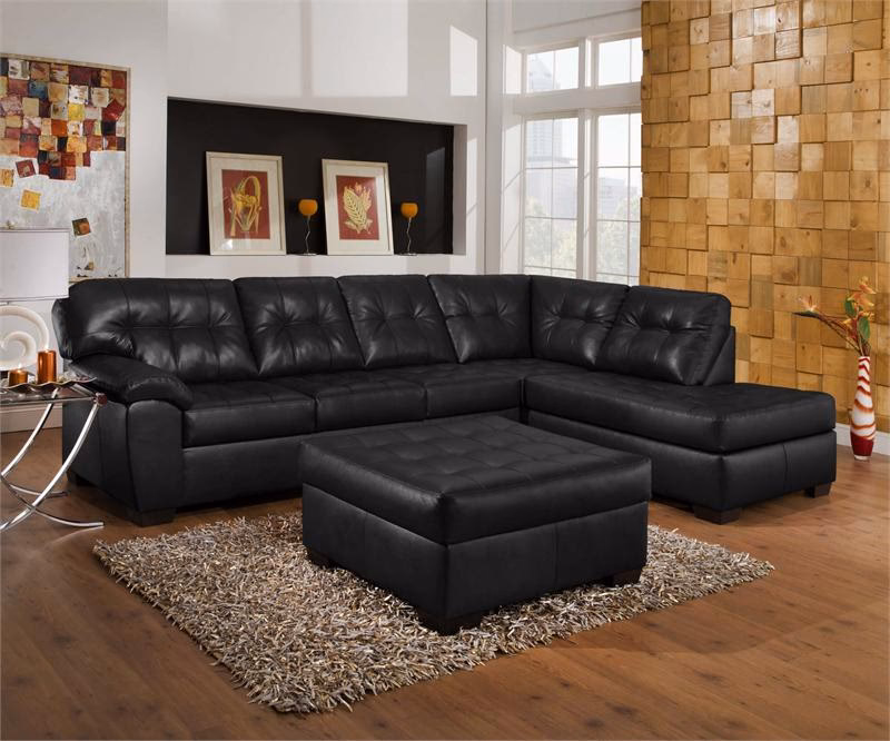 What cushions look good on a black leather sofa?