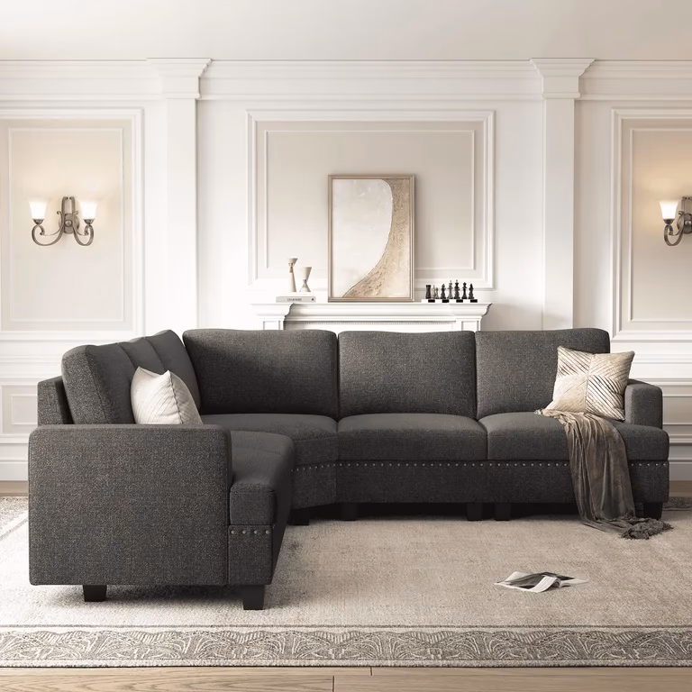 How to style a grey corner sofa?