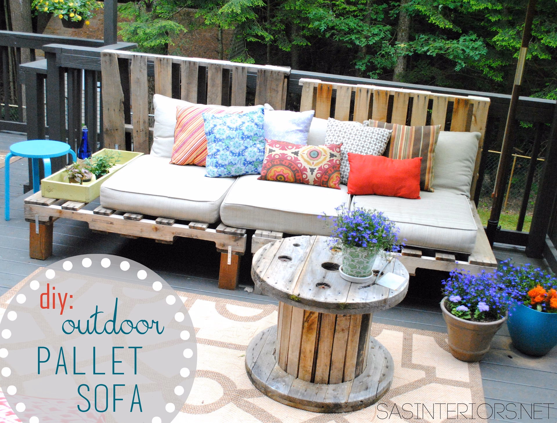 How many pallets does it take to make a sofa?