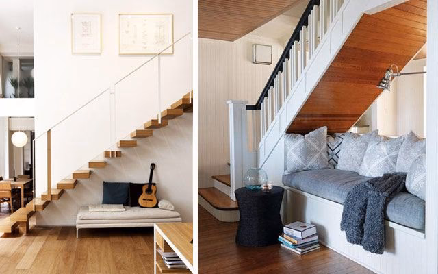 ¿Cómo ocultar el área debajo de las escaleras?