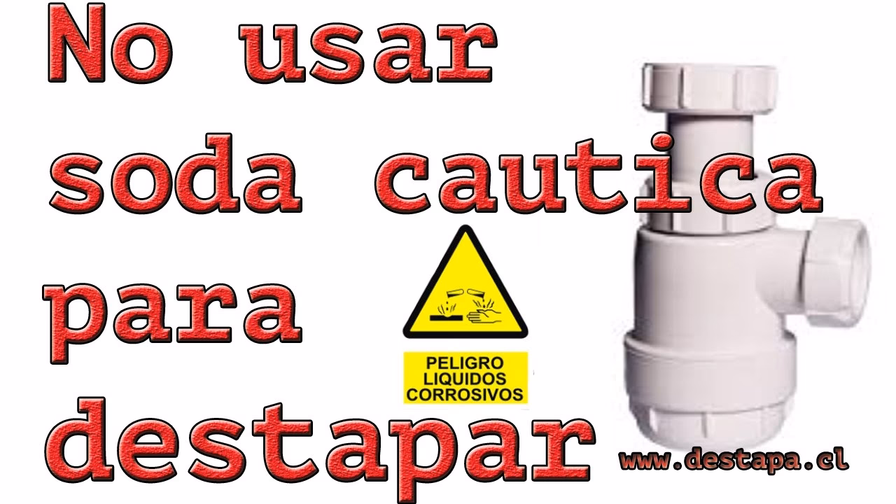 ¿Cuánto tiempo tarda la sosa cáustica en destapar los desagües?