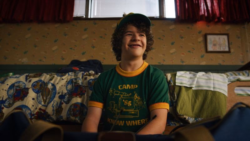 What happened to Dustin's pet in Stranger Things?