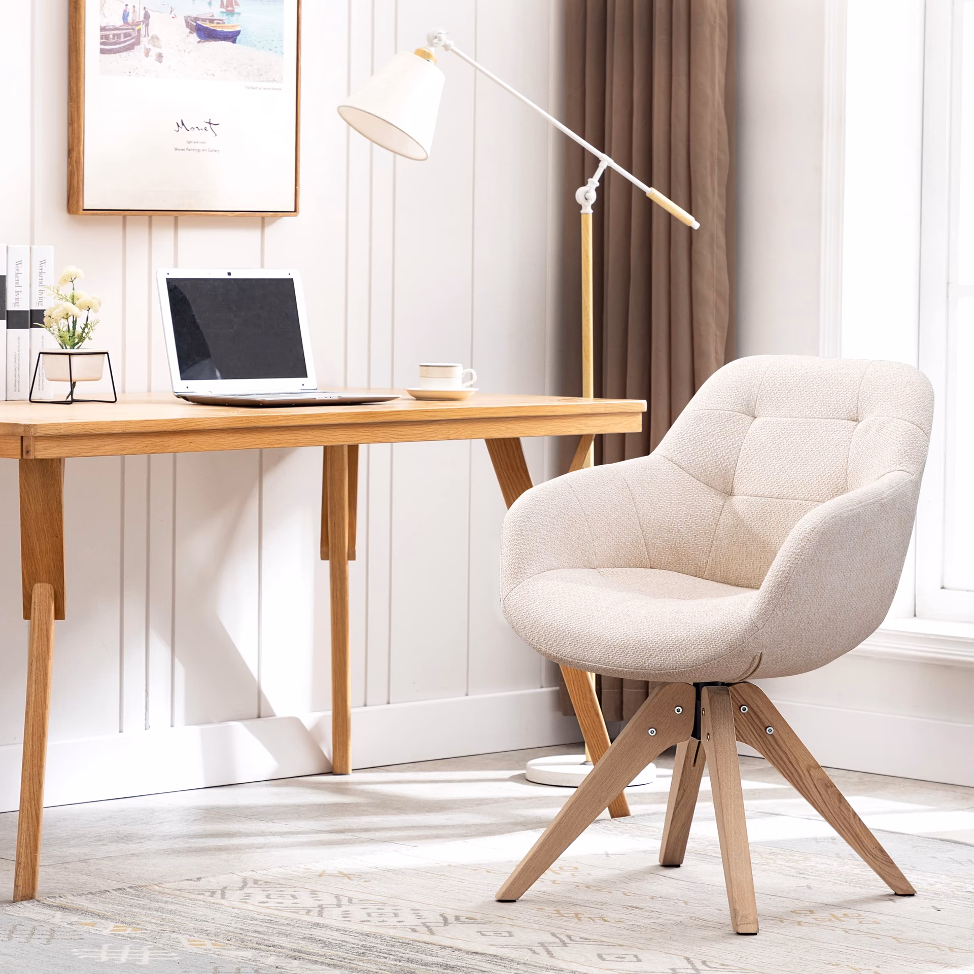 ¿Cómo se llama un escritorio conectado a una silla?