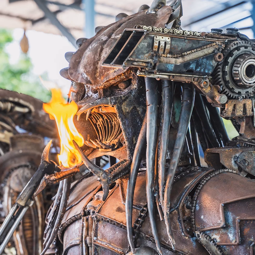 ¿Qué son las esculturas con materiales de reciclaje?