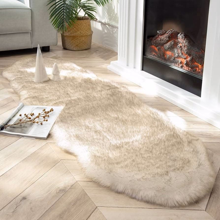 How to clean pee out of a faux fur rug?