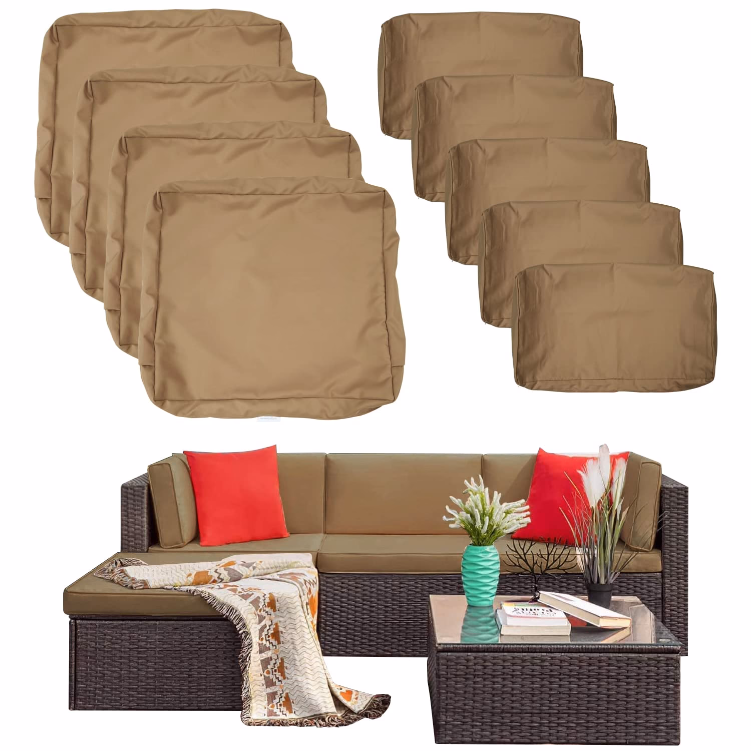 ¿Debo cubrir mis muebles de mimbre?