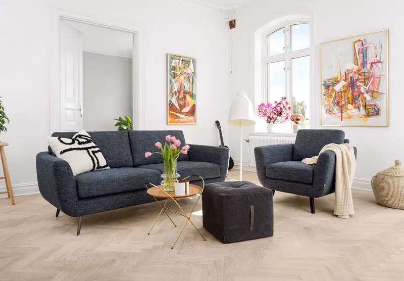 What is the best sofa material for a sunny room?