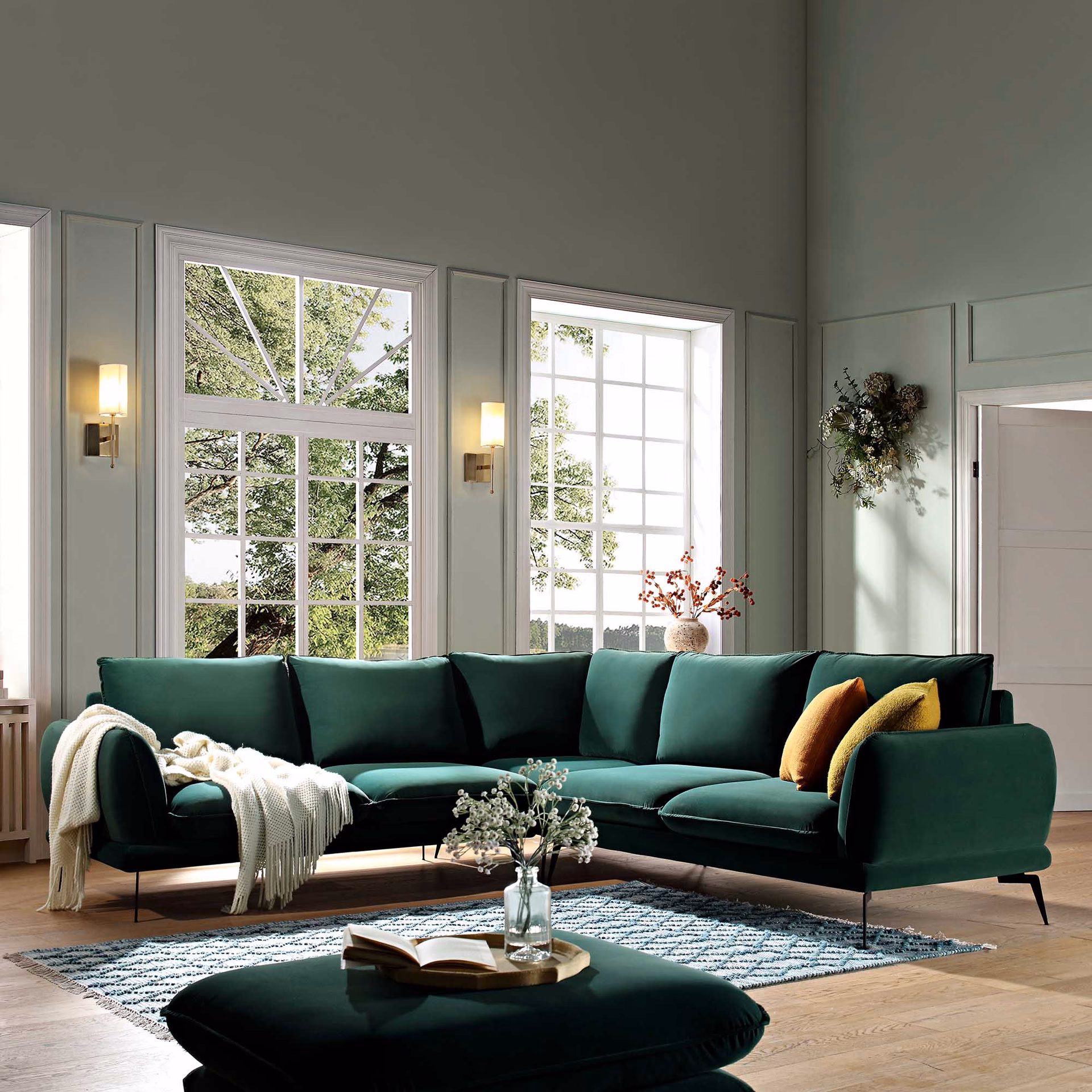 What does a green couch symbolize?