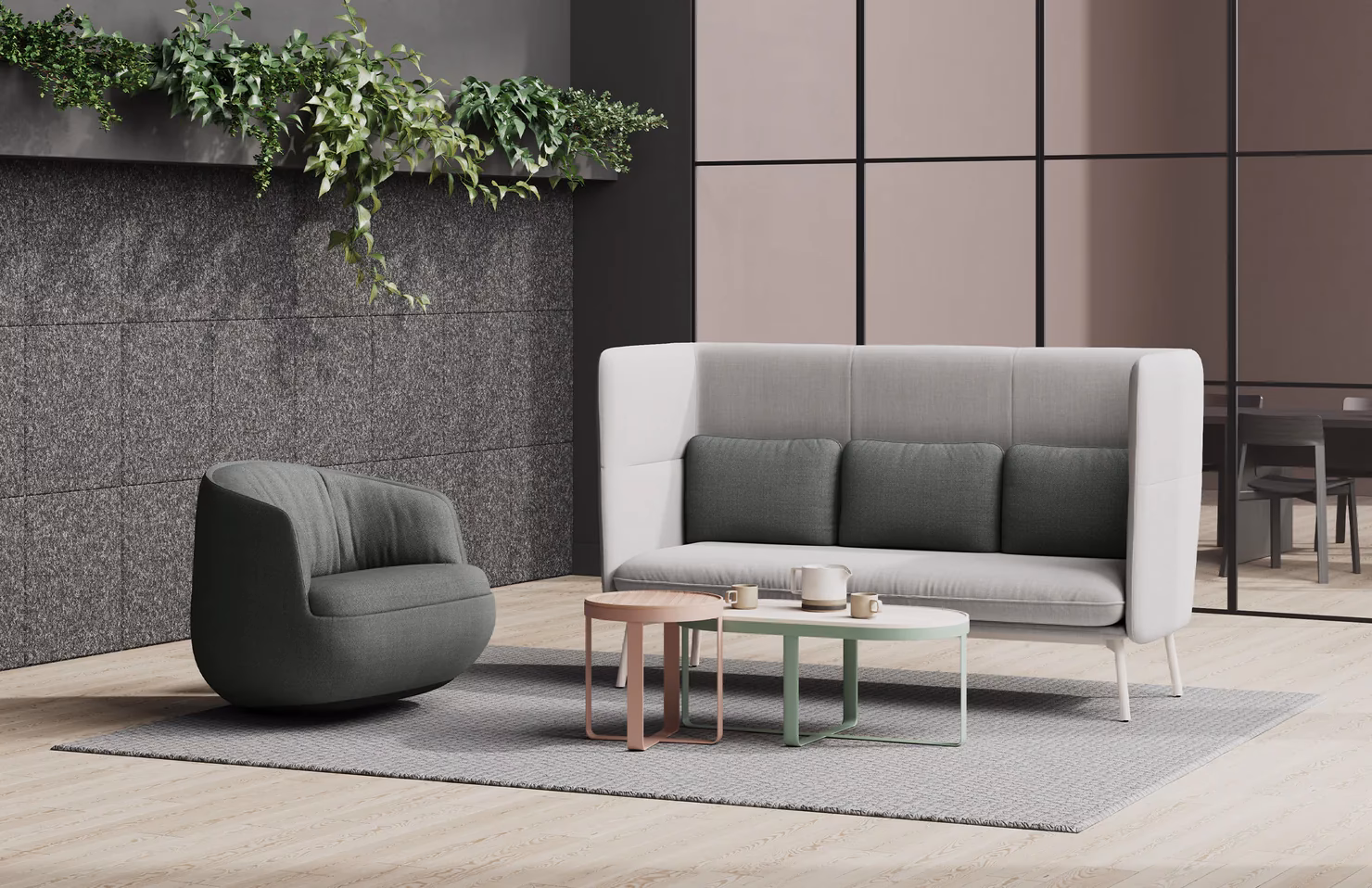 What is a high backed chair called?