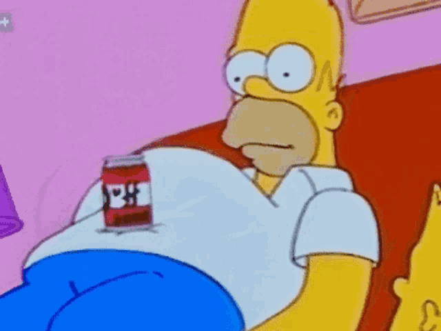 What does Homer say when he drinks beer?
