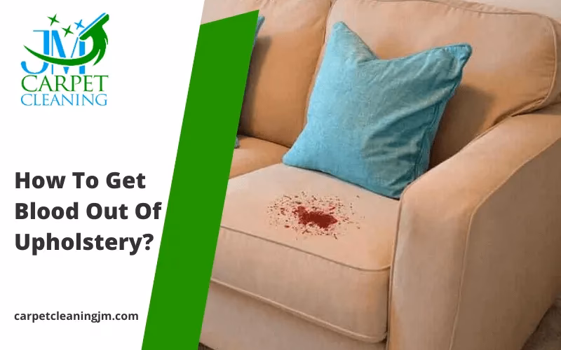 How to get blood out of a fabric sofa?