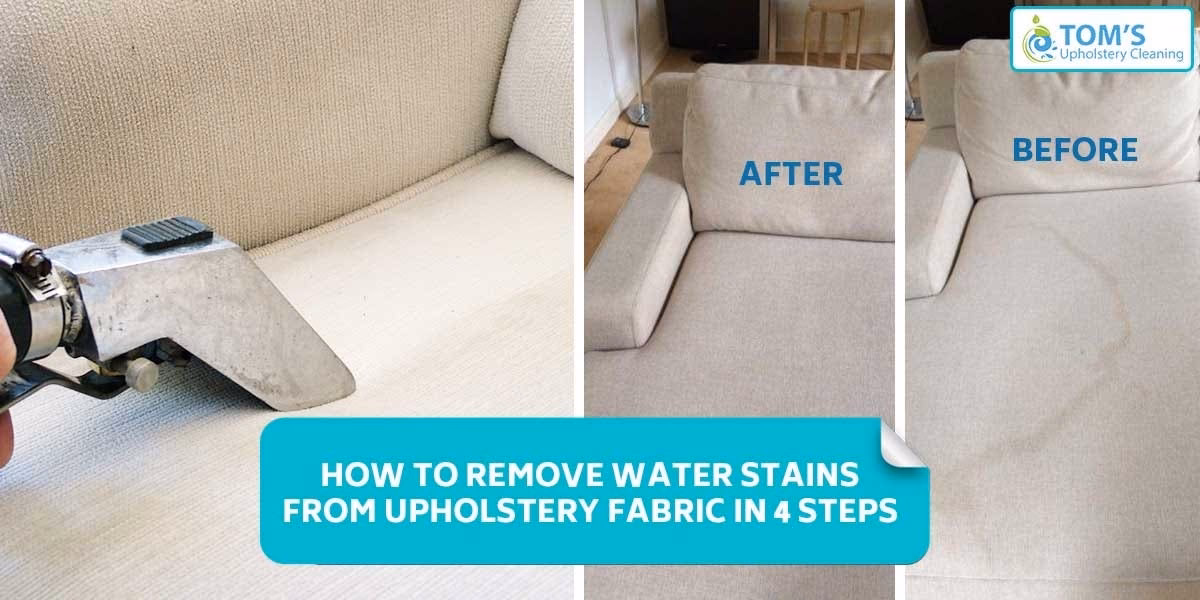 How do you get dried water stains out of a couch?