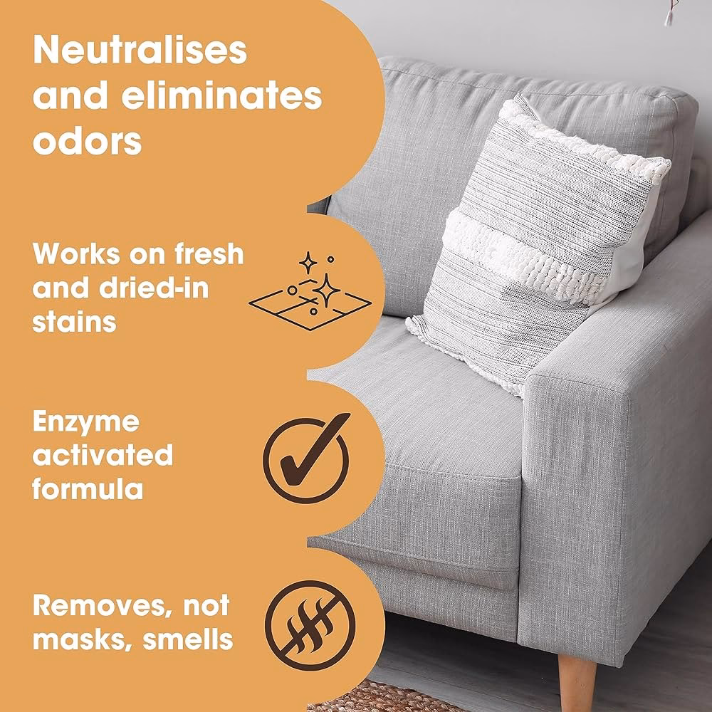 What takes human urine smell out of fabric?