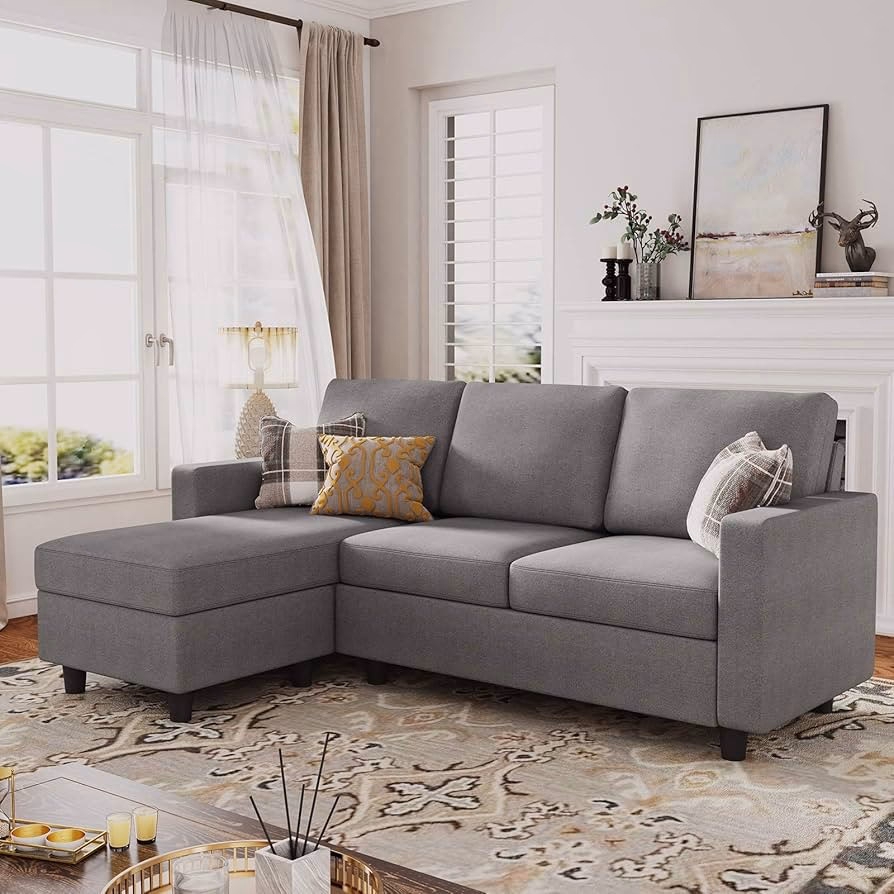 Where is the best position for an L-shaped sofa?