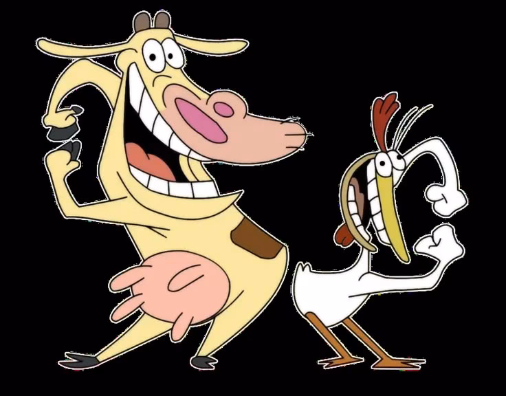 ¿Cuál es la historia de la vaca y el pollo?