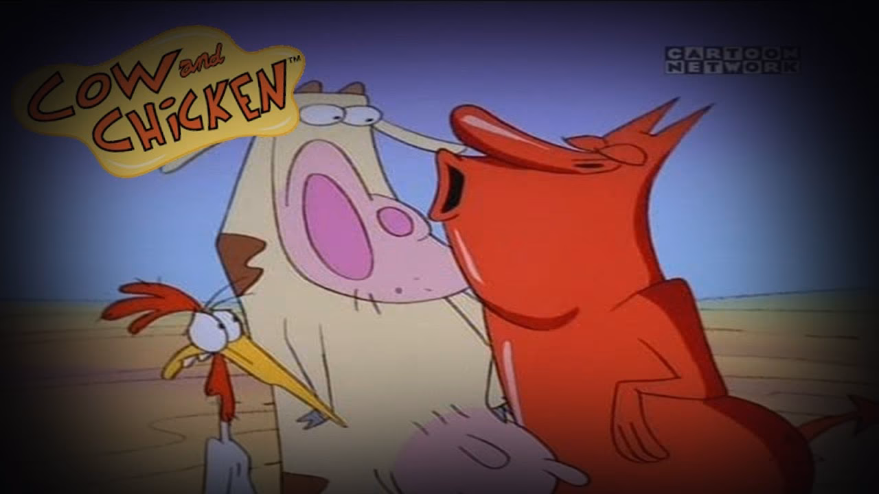 ¿Cómo se llama el hombre rojo de la vaca y el pollito?