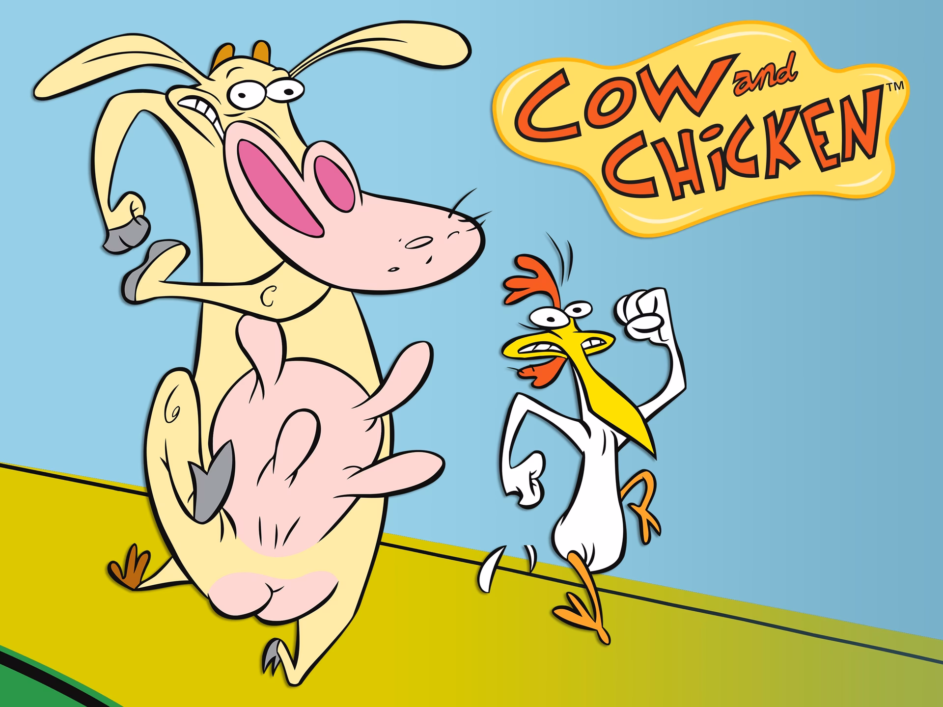 ¿Cómo se llama la caricatura de la vaca y el pollito?